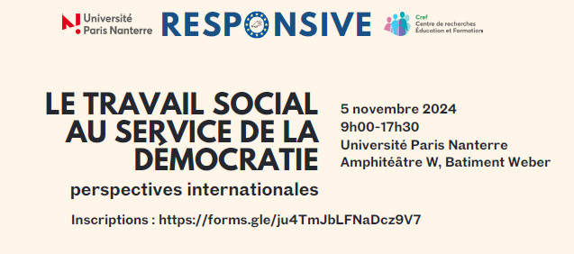 RESPONSIVE – LE TRAVAIL SOCIAL AU SERVICE DE LA DEMOCRATIE